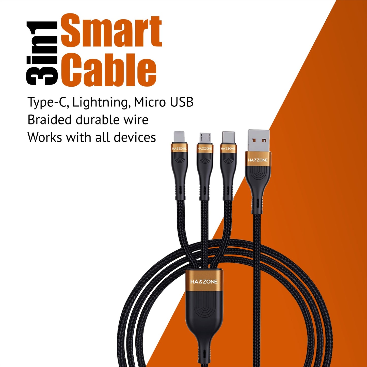 3 in 1 Charging Cable