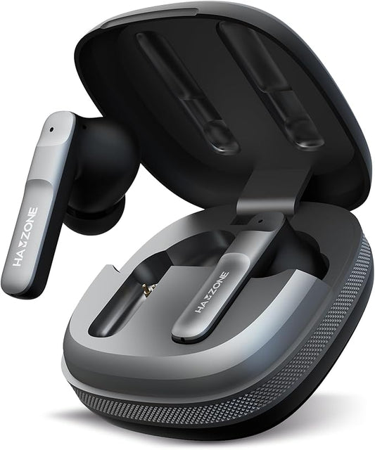 Wireless Bluetooth Earbuds I Quad Mic ENC, 32H Playtime, Type C Fast Charging I Earphones for Calls, Movies & Gaming with 13mm Cooper Speakers I Deep Bass, Clear Quality & Water Proof