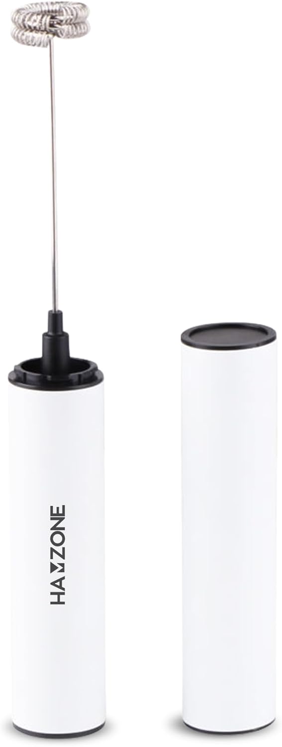 Rechargeable Milk Frother Handheld, Electric Coffee Frother Mini Whisk with Stand, Stainless Steel Foam Maker for Cappuccino, Lattes, Matcha & Hot Chocolatel